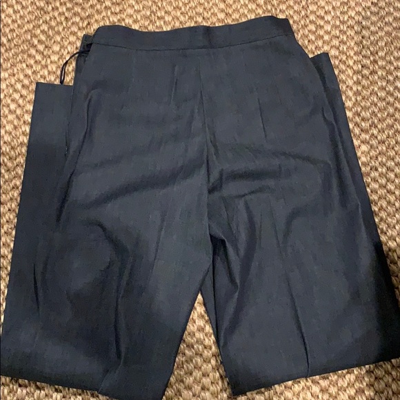 Oscar de la Renta denim wide leg trouser pant - Picture 5 of 5